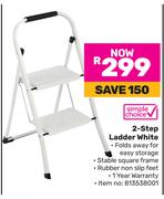 Simple Choice 2-Step Ladder (White)