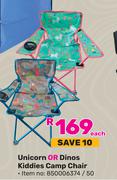 Unicorn Or Dinos Kiddiess Camp Chair-Each