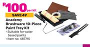 Academy Brushware 10-Piece Paint Tray Kit-Per Kit