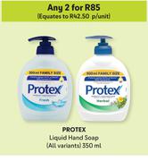 Protex Liquid Hand Soap (All Variants)-For Any 2 x 350ml