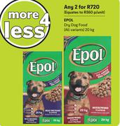 Epol Dry Dog Food (All Variants)-For Any 2 x 20Kg