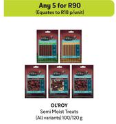 Ol'Roy Semi Moist Treats (All Variants)-For Any 5 x 100/120g