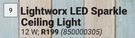 Lightworx LED Sparkle Ceiling Light (12 W) 850000305