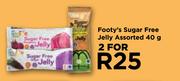 Footy's Sugar Free Jelly Assorted-For 2 x 40g