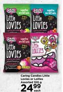 Caring Candies Little Lovies Or Lollies Assorted-100g Each