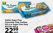 Gullon Sugar Free Chocolate Chip Cookies 125g Or Sugar Free Oaty Biscuits 410g-Each