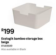 Ecologik Bamboo Storage Box Beige 81469689