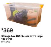 Addis Storage Box Clear Extra Large 100L 81466746