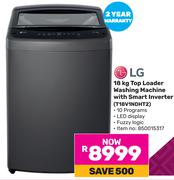 LG 18Kg Top Loader Washing Machine With Smart Inverter T18V1NDHT2