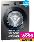 Samsung 7Kg Front Loader Washing Machine With Steam And Eco Technology WM70T4040CX/FA
