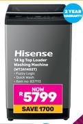 Hisense 14Kg Top Loader Washing Machine WTJA1402T