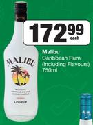 Malibu Caribbean Rum 750ml-Each