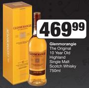 Glenmorangie The Original 10 Year Old Highland Single Malt Scotch Whisky-750ml