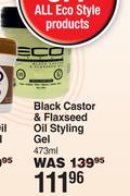 Eco Style Black Castor & Flaxseed Oil Styling Gel-473ml