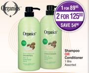 Organics Shampoo Or Conditioner Assorted-1L