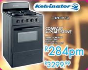 KELVINATOR Compact 4 Plate Stove 