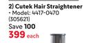 Wahl Cutek Hair Straightener 4417-0470