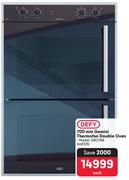 Defy 700mm Gemini Thermofan Double Oven DBO768