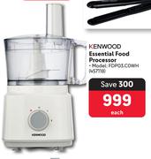 Kenwood Essential Food Processor FDP03.COWH