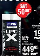 USN LipoX Black 80 Capsules