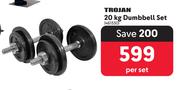 Trojan 20Kg Dumbbell Set-Per Set