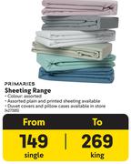 Primaries Sheeting Range