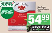 Five Roses Tagless Teabags-100s Pack
