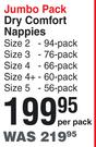 Huggies Jumbo Pack Dry Comfort Nappies-Per Pack