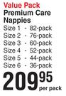 Pampers Value Pack Premium Care Nappies-Per Pack