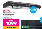 Defy 60cm Black Cooker Hood DCH60B