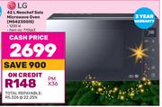 LG 42Ltr Neochef Solo Microwave Oven MS4235GIS