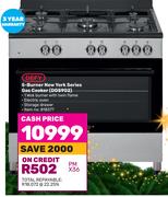 Defy 5 Burner New York Series Gas Cooker DGS902