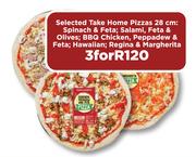 Selected Take Home Pizzas 28cm-For 3