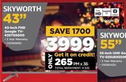 Skyworth 43" FHD Google TV 43STE6600