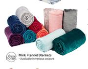 Always Home Mink Flannel 125 x 150cm