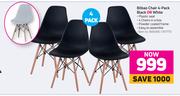 Bilbao Chair 4's Pack (Black Or White)