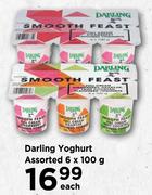 Darling Yoghurt Assorted-6 x 100g 