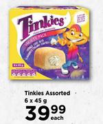 Tinkies Assorted-6 x 45g