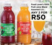Food Lover's 100% Fruit Juice Blend Assorted-For 2 x 1.5L