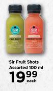 Sir Fruit Shots Assorted-100ml Each