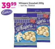 Cadbury Whispers Snowball-200g Each