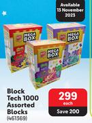 Block Tech 1000 Assorted Blocks-Each