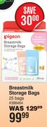 Pigeon Breastmilk Storage Bags 25 Bags