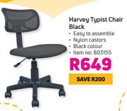Harvey Typist Chair (Black)