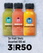 Sir Fruit Shots Assorted-For 3 x 100ml