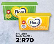 Flora Light Or Regular Tubs-For 2 x 500g