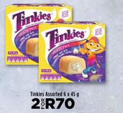 Tinkies Assorted-For 2 x 6 x 45g