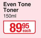 Pond's Flawless Radiance Even Tone Toner-150ml Each
