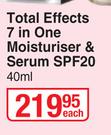 Olay Total Effects 7 In One Moisturiser & Serum SPF20-40ml Each