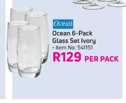 Ocean 6 Pack Glass Set (Ivory)-Per Pack